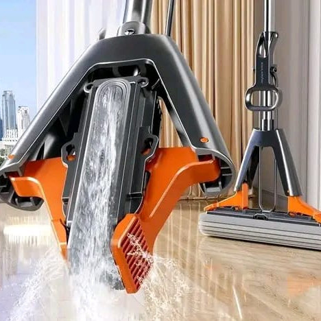 Advanced Self-Wring Sponge Mop – Premium Roller Mop for Tile, Marble & Laminate Care